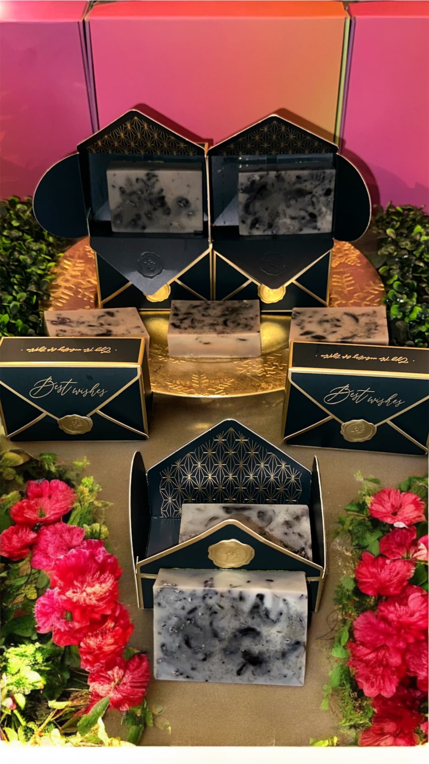 Hive Shape Black hibiscus Soap
