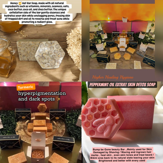3 in 1 Skin Care Kit Turmeric , Oat & peppermint bars